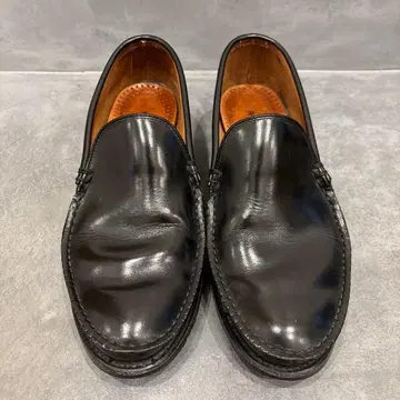 REGAL 블랙 가죽 슬립온 슈즈