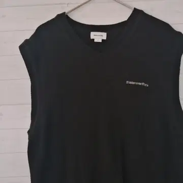 thisisneverthat 블랙 V넥 베스트 L