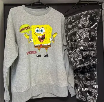 [ 새상품 ] 스펀지밥 나이트 웨어 파자마 맨투맨 트레이닝복