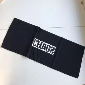 No.131 CHAOS 프린트 타월 블랙 핑크 3장 세트