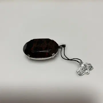 브라운 타원형 오비 고정 띠 참 포함