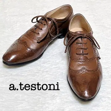 [컨디션 최상] 아 테스트니 레이스업 슈즈 브라운 22.5cm