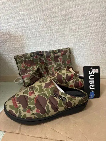 SUBU 카모플라쥬 슬리퍼 수납 봉투 포함