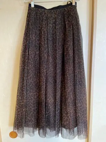 여성용 쉽스 샤샤 스커트 레오파드 무늬