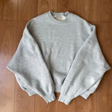 SHISHIKUI BrushedCrew 맨투맨 헤더 그레이 xs
