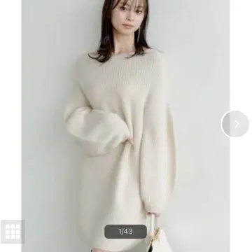 [ 시착만 한 상품 ] SNIDEL 라쿤 미니 니트 원피스