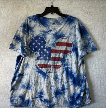 미키마우스 미국 국기 T셔츠