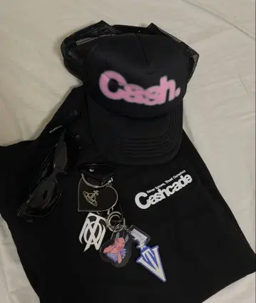 keiju 메쉬 캡 Cash pink