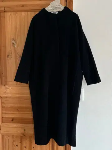 에붐에바 프레스 울 래글런 코트 차콜 사이즈 2