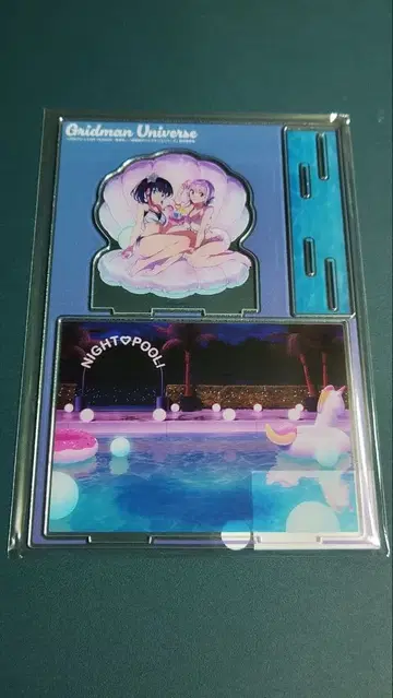 그리드맨 유니버스 릿카 아카네 아크릴 디오라마 나이트 풀 2