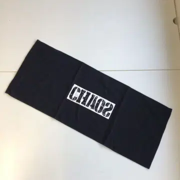 No.132 CHAOS 프린트 타월 블랙 핑크 3개 세트