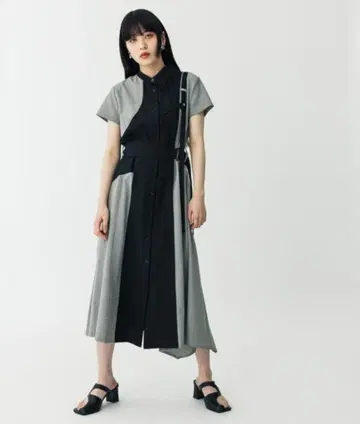 UNITED TOKYO 라운드 컷 셔츠 원피스