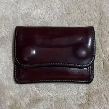 WILD SWANS 다크 브라운 가죽 코인 케이스