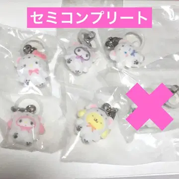 세미 컴플리트 산리오 메지루시 후와후와 스노우 메지루시 액세서리