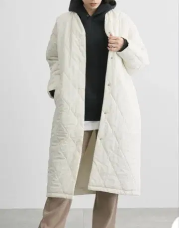 아메리칸 홀릭 퀼팅 롱 코트