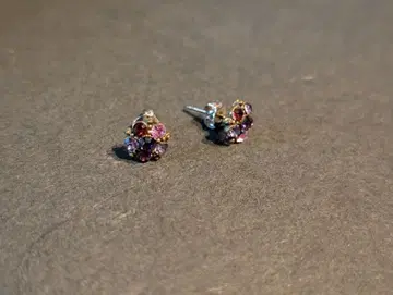 미하엘 네그린 퍼플 그라데이션 꽃 귀걸이