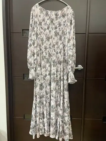 COCODEAL 꽃무늬 롱 원피스 긴팔