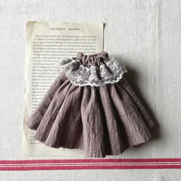 더스티 핑크 레이스 원피스 브라이스 아웃핏 핸드메이드 인형 의류