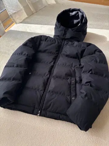 미사용 울 패브릭 다운 자켓 S SHIPS 네이비