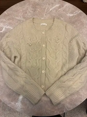 FRAY I.D 펄 케이블 가디건