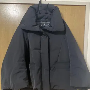 유니클로 플러스제이 하이브리드 다운 자켓 블랙 S