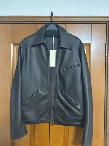 LIDNM 빈티지 워시드 레더 집 M 사이즈