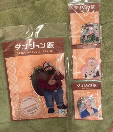 던전밥 아크릴 스탠드 아크릴 키링 4개 세트