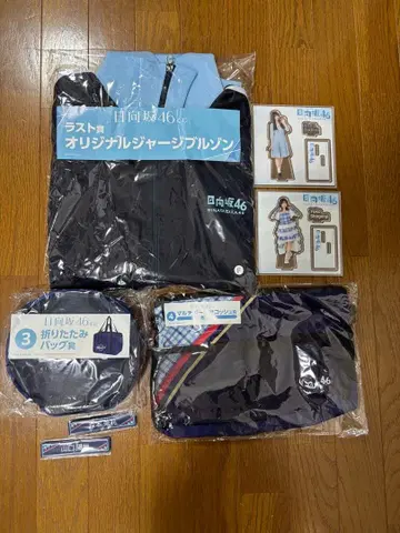 라스트상 히나타자카46 복권 접이식 백, 사코슈, 아크릴 스탠드 등