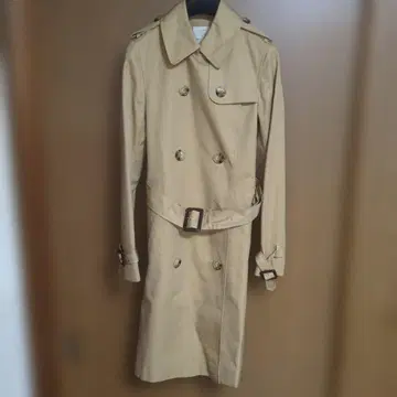 BEAUTY&YOUTH 베이지 더블 브레스트 트렌치코트