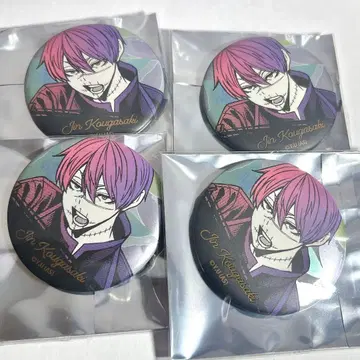 코우고자키 진 복숭아 근원 암귀 메탈릭 캔뱃지 원작 그림