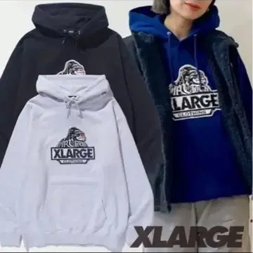 XLARGE x Mr.cartoon 콜라보 풀오버 후디 후드티