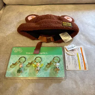 도쿄디즈니씨 잃어버린 아이들 모자와 판타지 스프링스 키링 세트