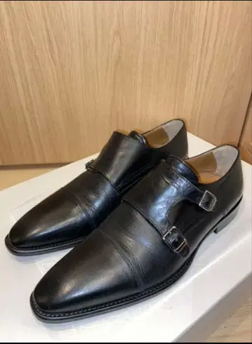 PALAGIO 이탈리아제 비즈니스 슈즈 가죽 신발 더블 몽크