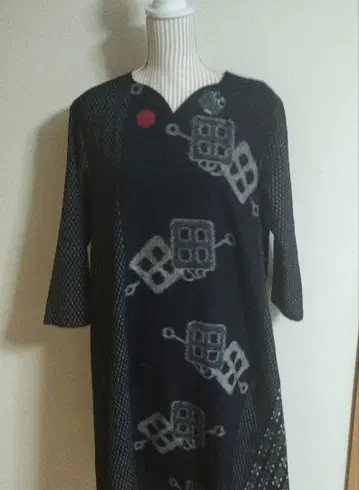 기모노 리메이크 무늬 패치워크 원피스