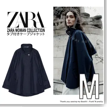 2025 SS 새상품 ZARA ZW 탭 케이프 자켓 코트 M