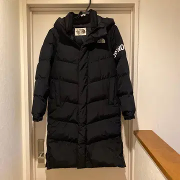 THE NORTH FACE 후드 부착 다운 자켓 XS 블랙