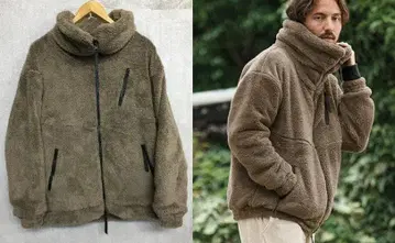 캄비오 25aw 택 포함 새상품 방한 마이크로 퍼 보아 블루종