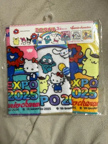 만박 산리오 캐릭터 미니 타월 3개 세트