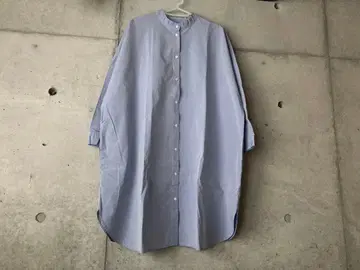 무인양품 셔츠 원피스 튜닉 스카이블루