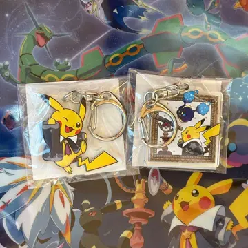 포켓몬 천문대 콜라보 한정판 아크릴 키링 2개 세트 별하늘 피카츄 2