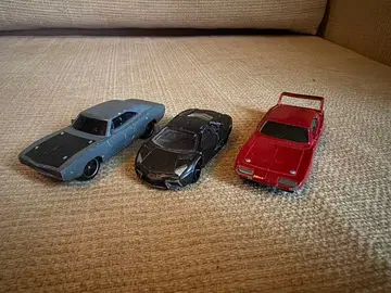 미니카 3대 세트 그레이 블랙 빨간색