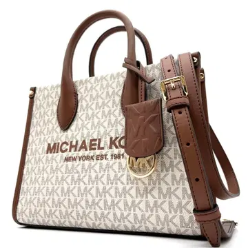 미사용 보관품 마이클코어스 2way 숄더백 올 패턴 MK 로고 브라운