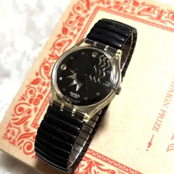 SWATCH 뱀 모양 벨트 블랙 작동품