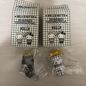 헬로키티 모노크롬 걸리시 시크릿 마스코트 참 타이니참