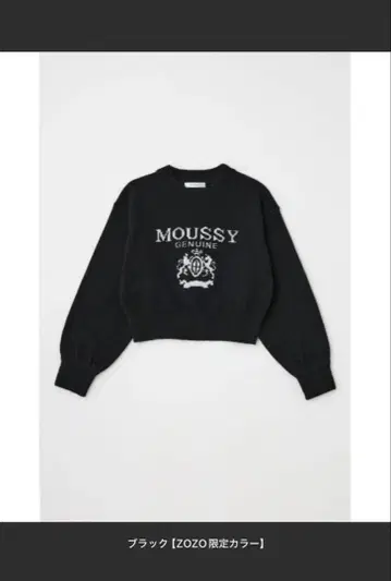 [ 당일 발송 ] GLITTER MOUSSY 니트 상의 블랙