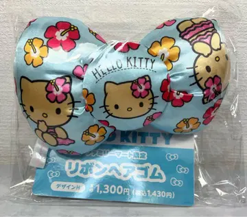 패밀리마트 한정판 헬로키티 리본 머리끈 새상품! 익명 당일 발송!