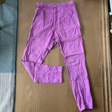메르시보쿠 보라색 캐주얼 팬츠