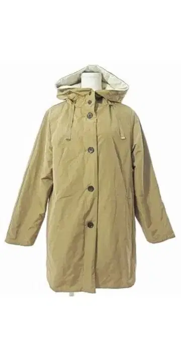 SALE! 두클라쎄 후드 부착 패딩 자켓 베이지 화이트 리버서블