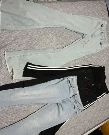 플레어 데님 팬츠 4종 세트 L M