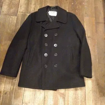 Schott NYC U.S. 740N Pea Jacket 블랙